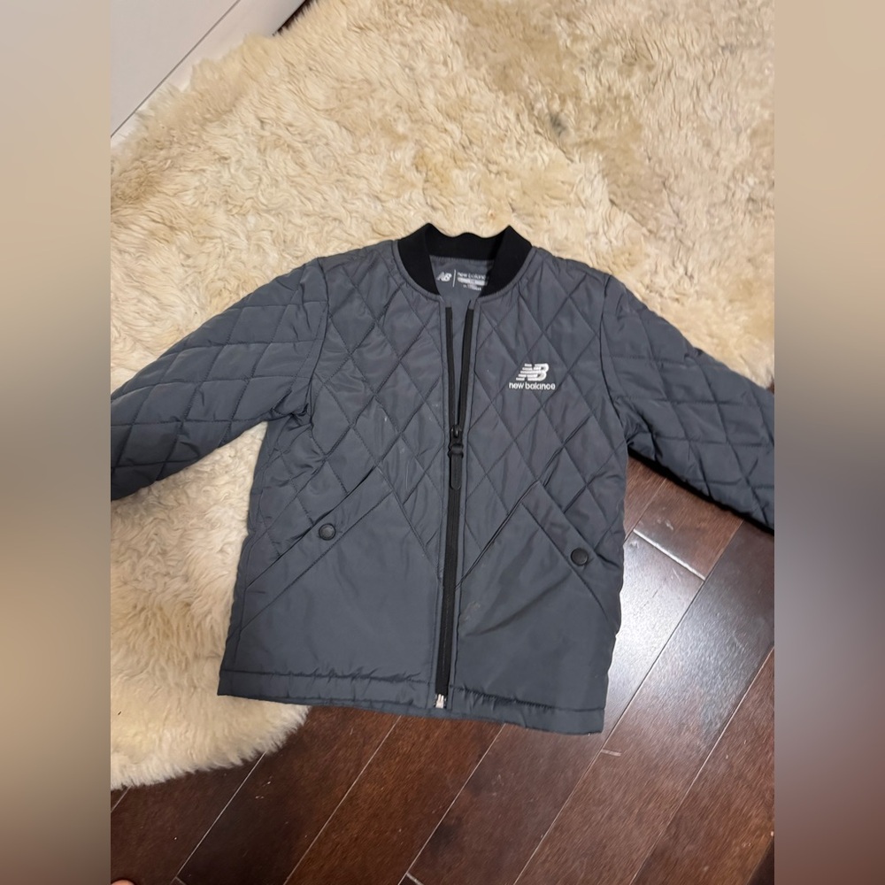 New Balance Kids Black Quilted Puffer Jacket